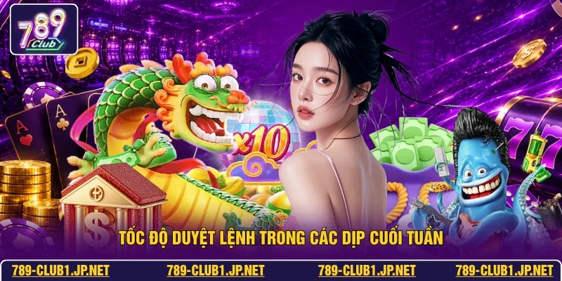 Tốc độ duyệt lệnh trong các dịp cuối tuần